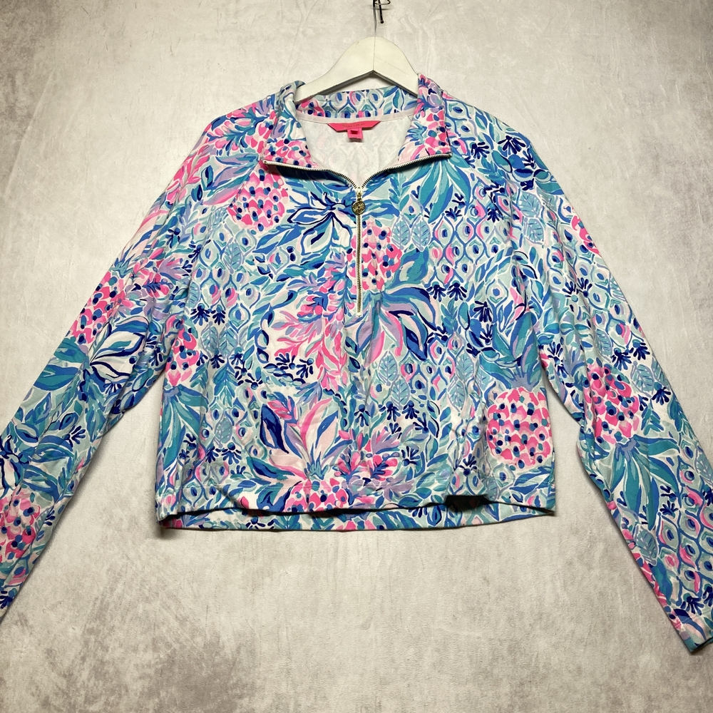 Lilly Pulitzer Vibrant Blue and Pink Jacket